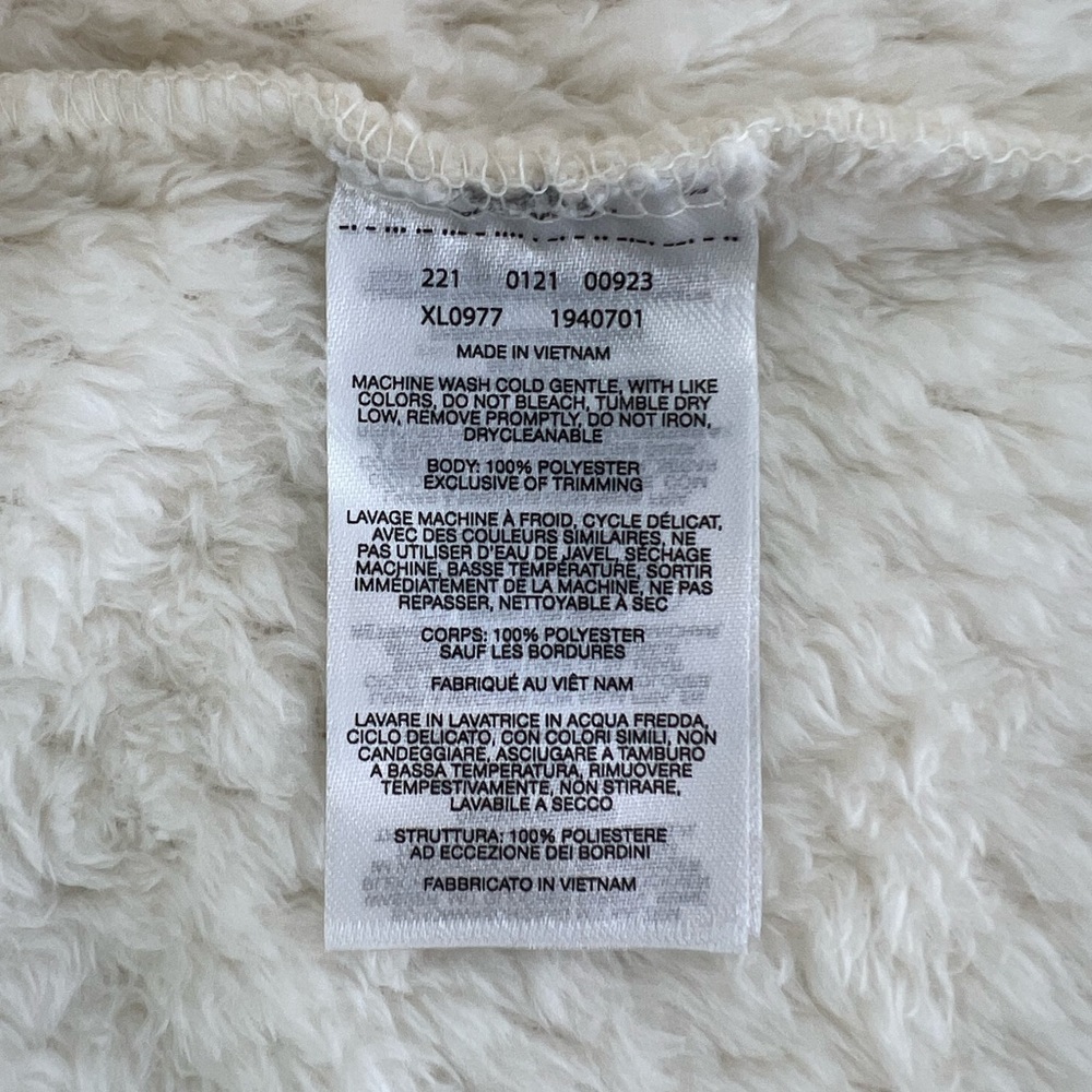 NEW Columbia Beech Forest High Pile Soft Teddy Fleece 1/4 Pullover Cream Large - Picture 11 of 15